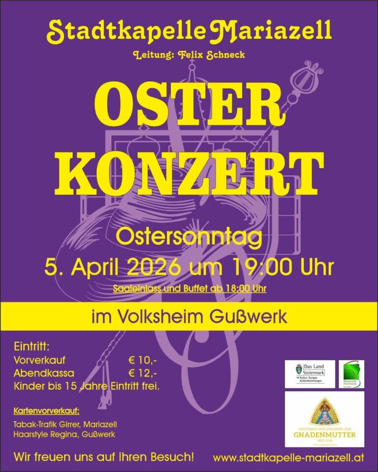 Mehr über den Artikel erfahren Einladung zum Osterkonzert 2026